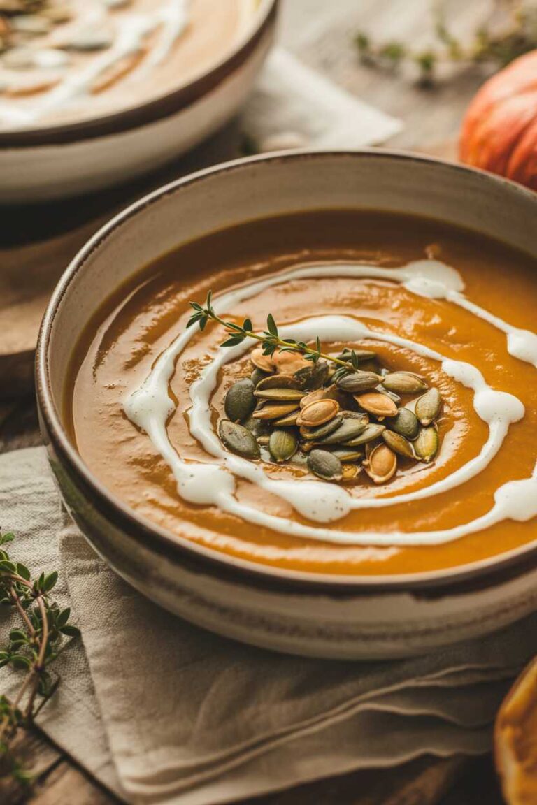 🍁 Classic Homemade Roasted Pumpkin Soup Recipe
