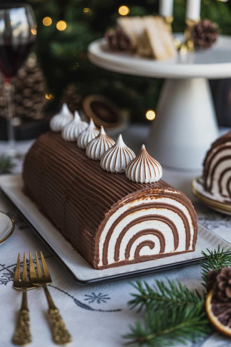 Delicious Christmas Yule Log Cake Recipe