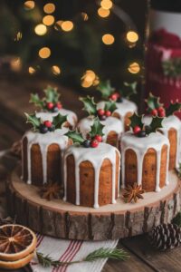🎄 Healthy Mini Christmas Cakes Recipe