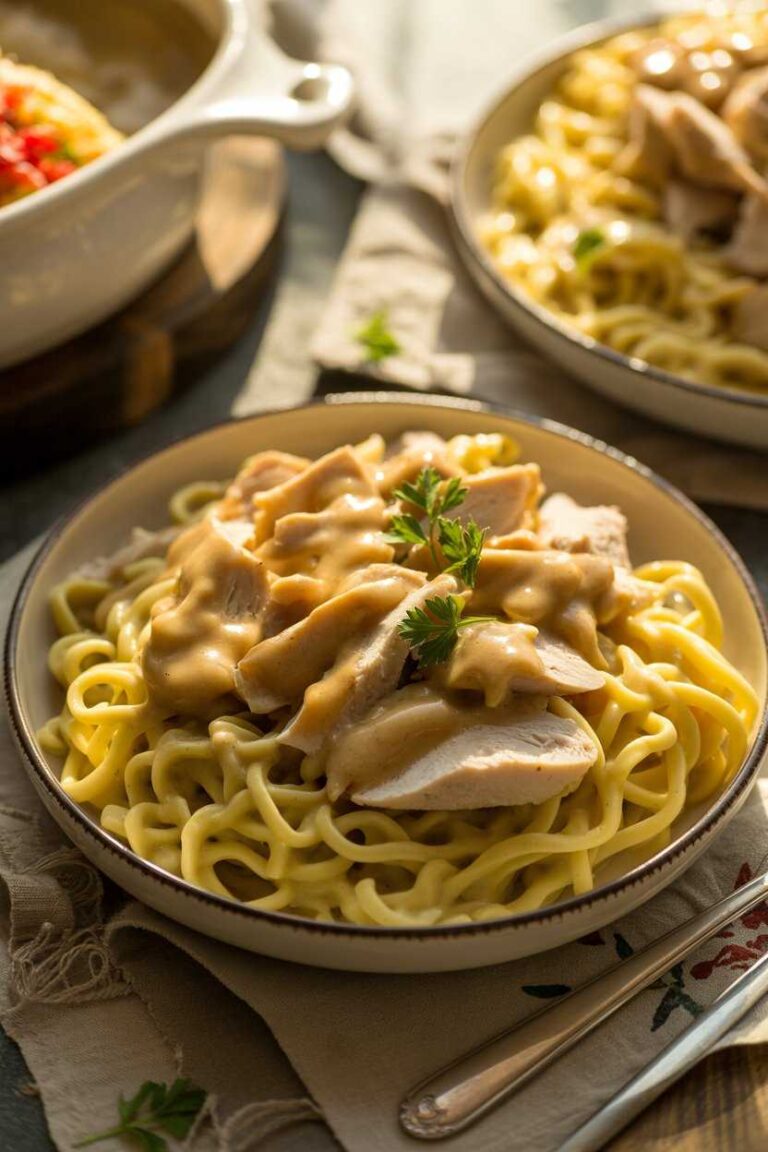 🍁 Hearty, Simple Thanksgiving Noodles Recipe